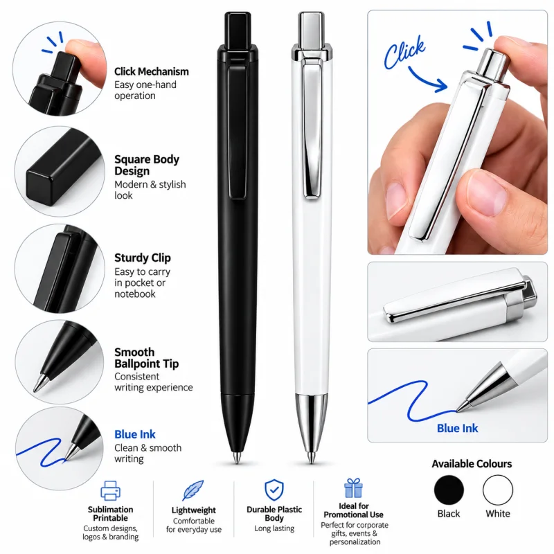Retractable Ballpoint Pens